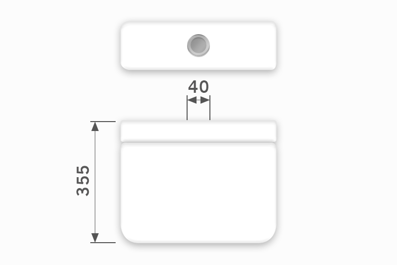 Linha Monte Carlo - 40 x 355 mm (Acionamento Superior) 